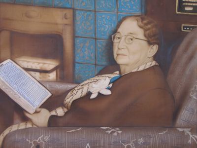 Silk print of Iona Belle Brock