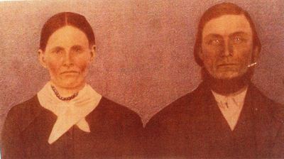 Tinted portrait of James Daniel 'Doc' Bowles and Lydia Williams Bowles