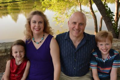 Caffey family portrait, 2015 — Bradley Neal Caffey and Erin Helm Caffey with their two children