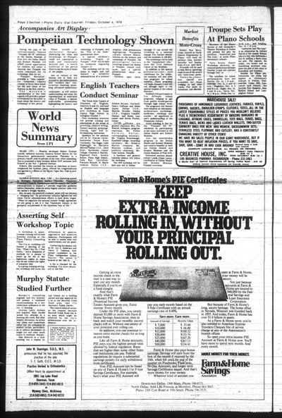 Page 2 of Plano Daily Star-Courier (Plano, Tex.), 6 October 1978