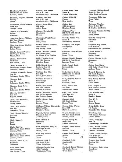 Prickly Pear, Yearbook of Abilene Christian College, 1950 — page 284