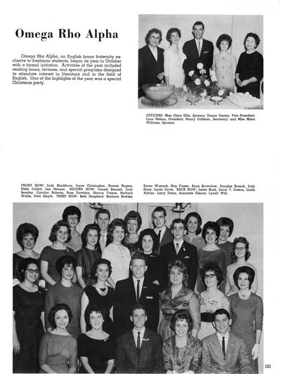 Page 133 of Prickly Pear, Yearbook of Abilene Christian College, 1962