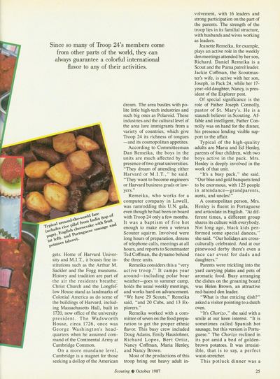 Page 25 of Scouting, Volume 75, Number 5, October 1987, 1987-10
