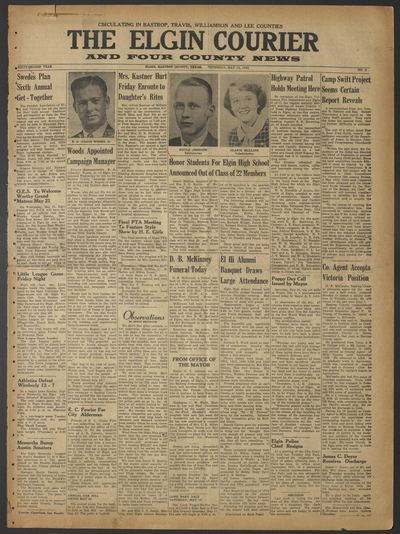 The Elgin Courier and Four County News (Elgin, Tex.) — page 1