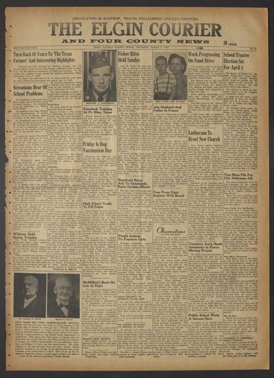 The Elgin Courier and Four County News (Elgin, Tex.) — page 1