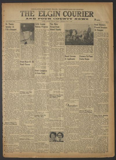The Elgin Courier and Four County News (Elgin, Tex.) — page 1
