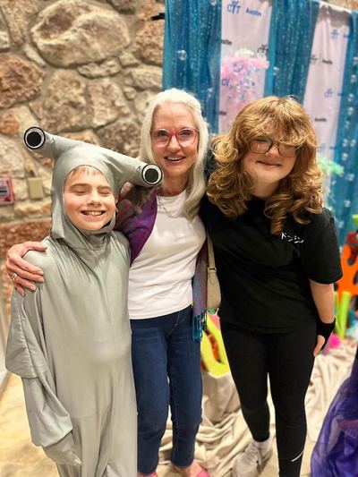 LaVonne Danielson with two young performers, CYT Austin