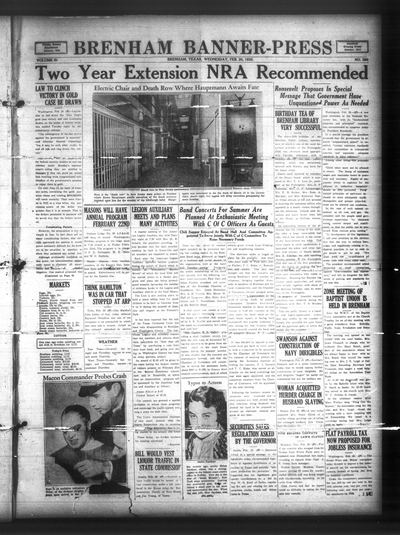 Brenham Banner-Press (Brenham, Tex.) — page 1