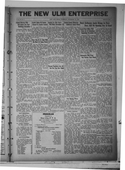 The New Ulm Enterprise (New Ulm, Tex.) — page 1