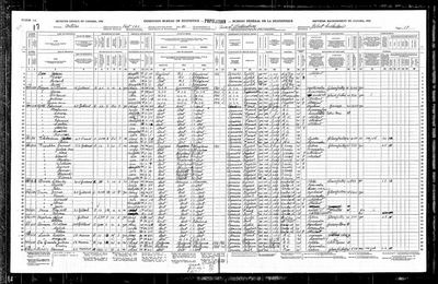 1931 Census of Canada — Wallaceburg, Kent, Ont., p. 17 (Ancestry record 998955) · **S192** — page p. 17