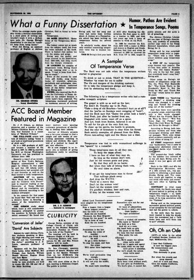 Page 5 of The Optimist (Abilene, Tex.), 30 November 1962
