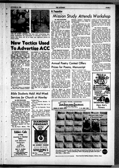 Page 5 of The Optimist (Abilene, Tex.), 21 October 1966