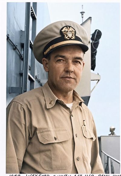 Restored and colorized with AI from the original, c. 1958. Colours are a best guess. Earl T. Roberts — 1958.