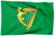 Ireland (green harp, unofficial), 17th c.–1921